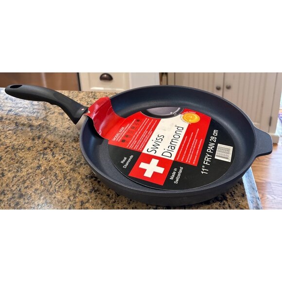 Swiss Diamond Fry Sauté Pan 11" (28cm) Black 6428 Switzerland - Picture 5 of 10
